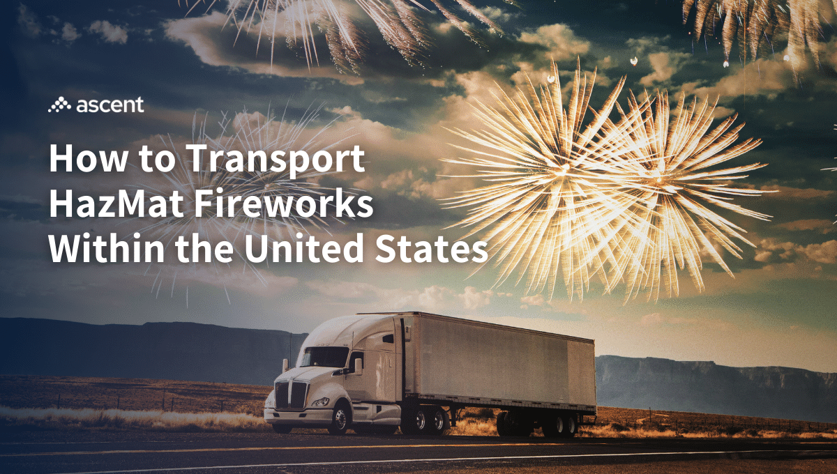 How to Transport HazMat Fireworks Within the United States