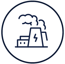 gas and steam power icon