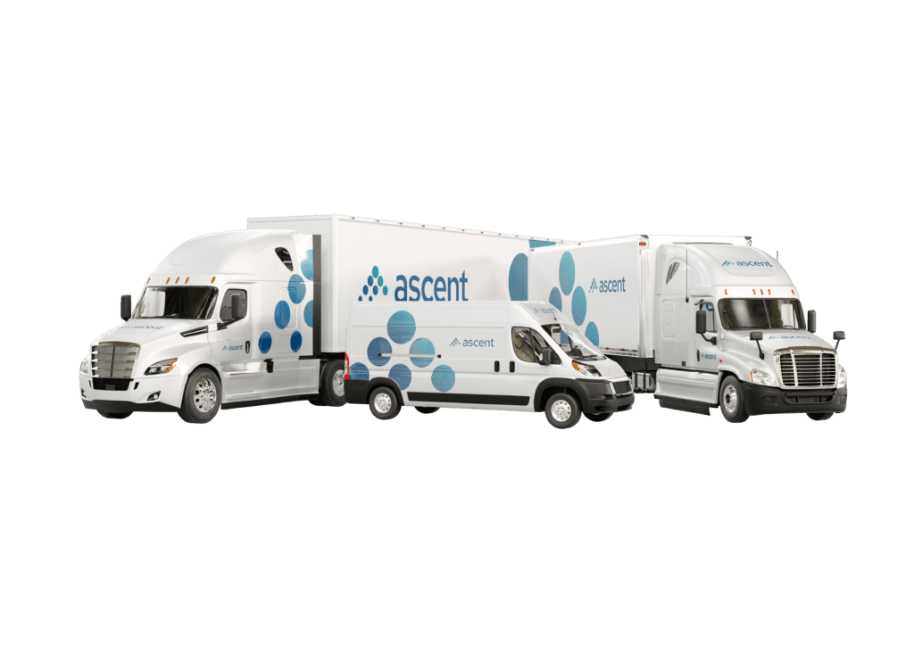 fleet of ascent owned trucks